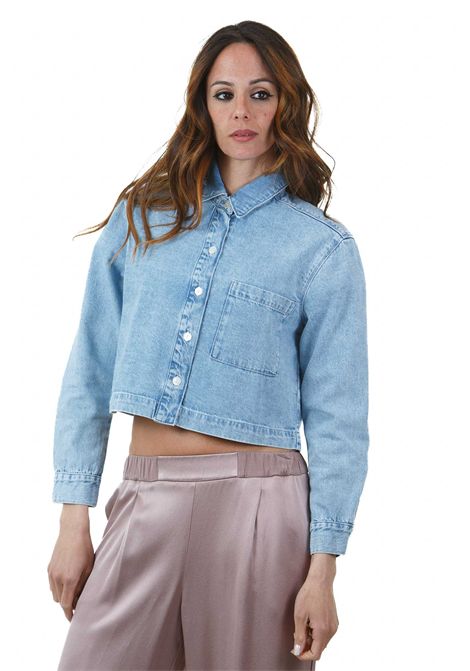 Lazare camicia corpped in denim DES PETIT HAUTS | Camicie | LAZARE-1E25050503051